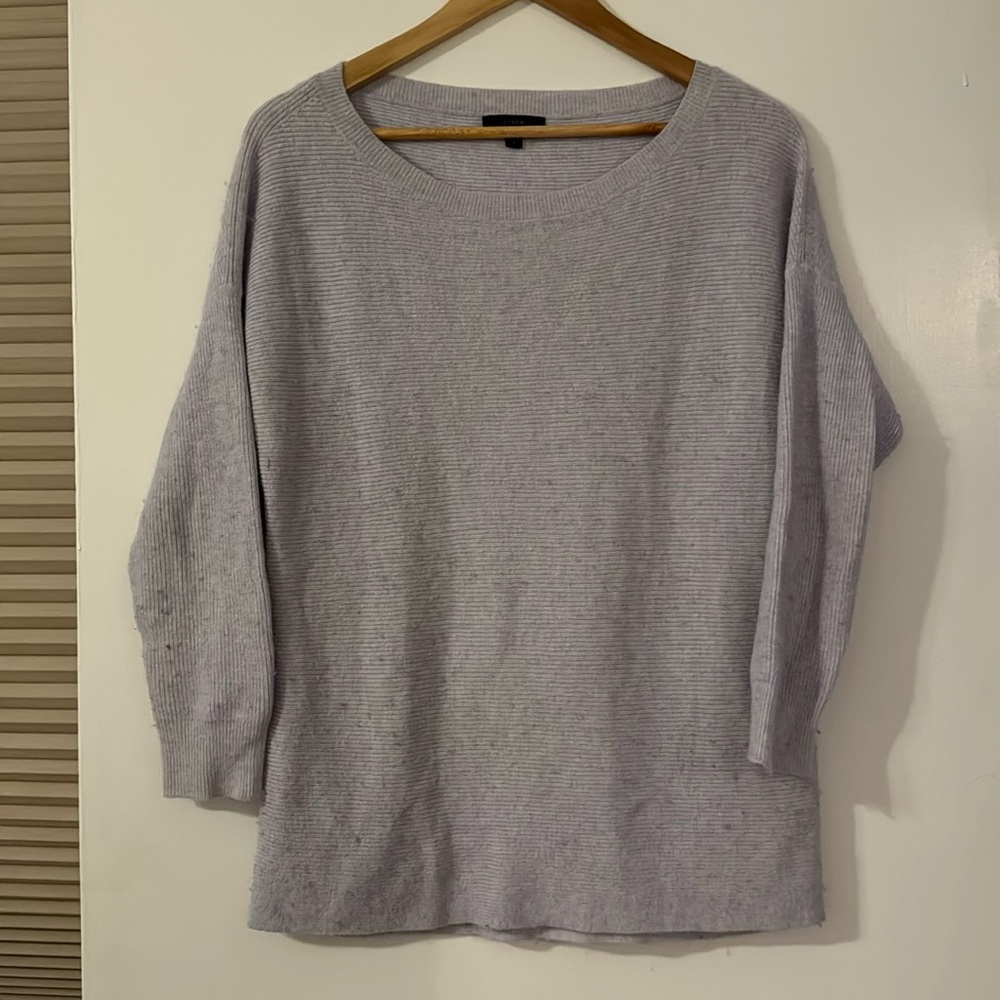 J Crew wool blend sweater, lightly pilling